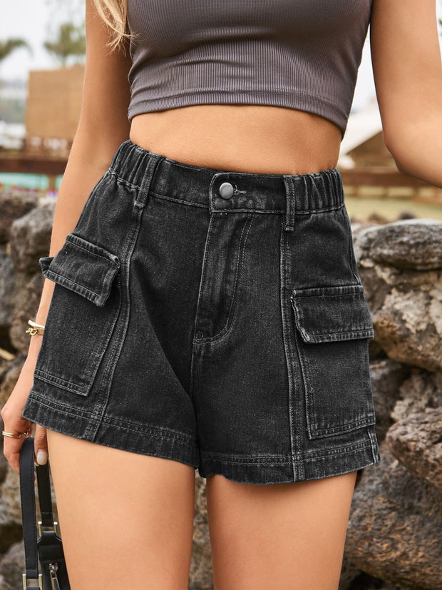 Tammy Denim Shorts with Pockets