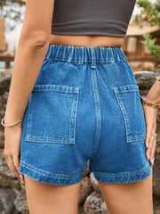 Tammy Denim Shorts with Pockets