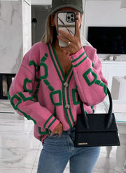 Taylor Pink/ Green Sweater