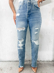 Ready or Not High Waist Jeans